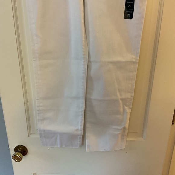 J.Crew White stovepipe straight jean in signature stretch+ denim Size 29 NWT - Picture 6 of 11